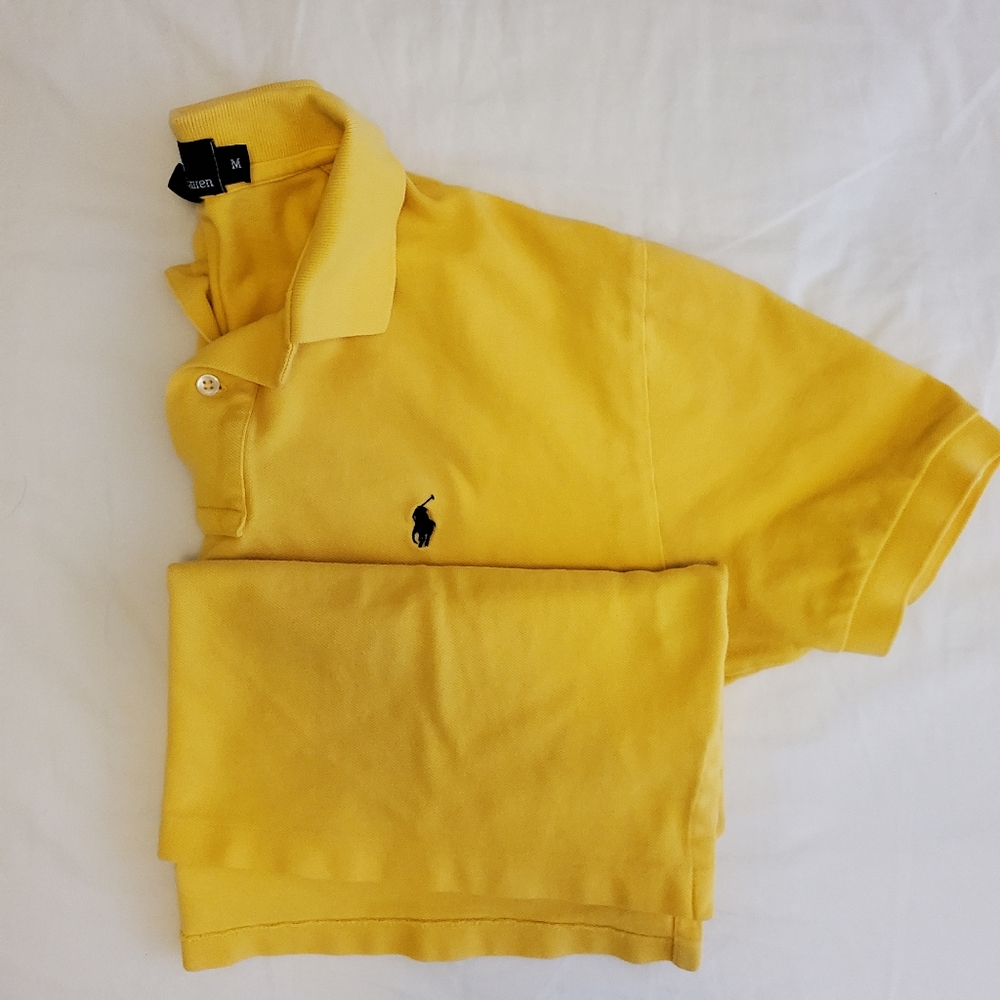 Ralph Lauren Polo Shirt Medium Golden Yellow